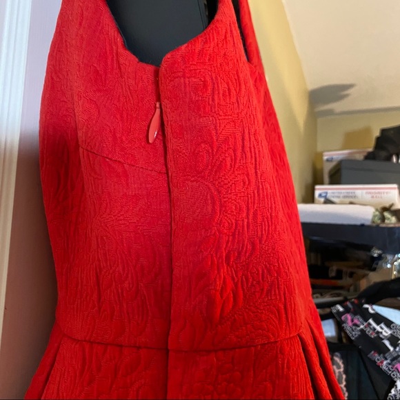 Moulinette Soeurs Red Cocktail Dress sz 4 NWOT - Picture 13 of 15